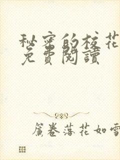 秘密的校花小说免费阅读