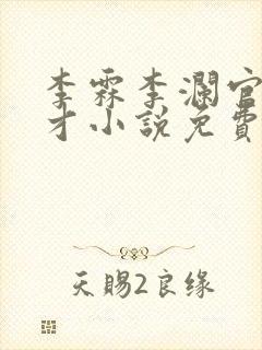 李霖李澜官场奇才小说免费阅读