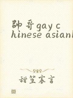 帅哥gay chinese asian18