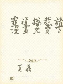 霸道总裁请轻撩漫画免费下拉式六漫画封面