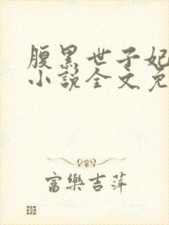腹黑世子妃日常小说全文免费阅读