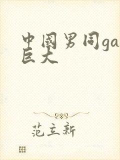 中国男同gay巨大封面