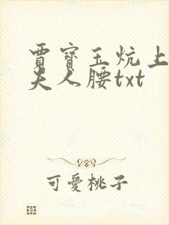 贾宝玉炕上抱王夫人腰txt