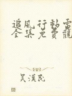 追风行动电视剧全集免费观看