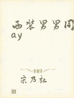 西装男男同志gay