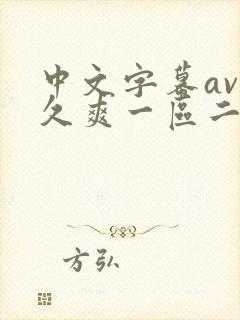 中文字幕av久久爽一区二区三区