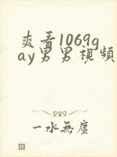 爽看1069gay男男视频