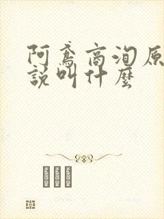 阿鸢商洵原著小说叫什么