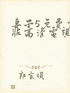 妻子5免费完整版高清电视剧