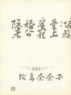隐婚蜜爱:偏执老公宠上瘾小说版