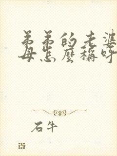弟弟的老婆的父母怎么称呼封面