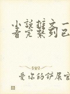 小说推文一口气看完系列已完结甜文
