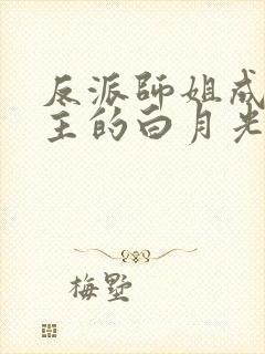 反派师姐成了男主的白月光封面