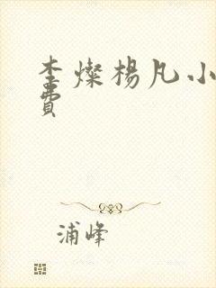 李灿杨凡小说免费