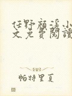 任野颜溪小说全文免费阅读