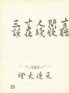 三寸人间有声小说在线收听封面
