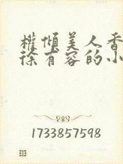 权倾美人香秦朗徐有容的小说封面