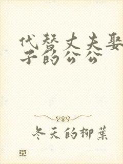 代替丈夫娶了妻子的公公