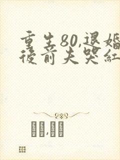 重生80,退婚后前夫哭红眼