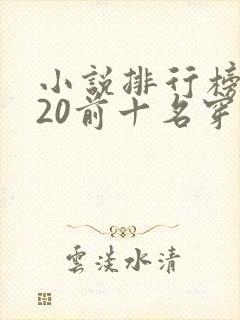 小说排行榜2020前十名穿越完结
