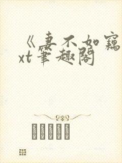 《妻不如窃》txt笔趣阁