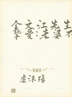 全文江先生隐婚挚爱:老婆不准躲