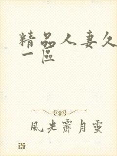 精品人妻久久久一区