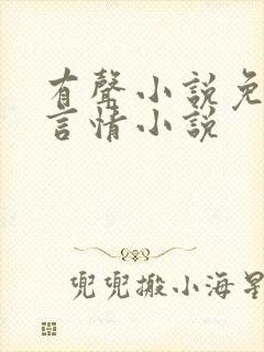有声小说免费听言情小说