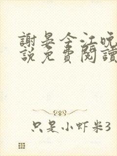 谢晏今江晚音小说免费阅读最新章节封面