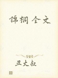 锦桐 全文封面