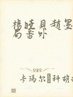 杨晓贝赵墨戎结局番外封面