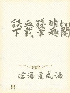 铁血残明txt下载笔趣阁封面