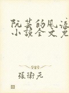 阮芸的风流人生小说全文免费阅读