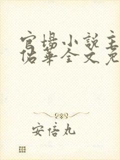 官场小说主角袁佑华全文免费阅读