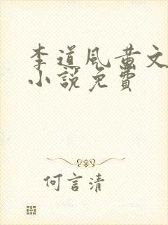 李道风黄文茵的小说免费