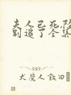 夫人已死,陆总别追了全集观看封面
