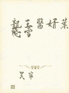 龙王医婿叶凡唐飞雪