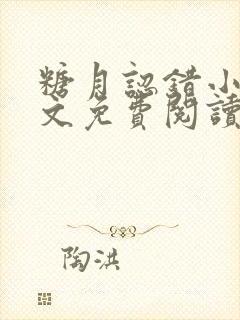 糖月认错小说全文免费阅读