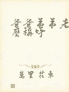 爸爸弟弟老婆怎么称呼