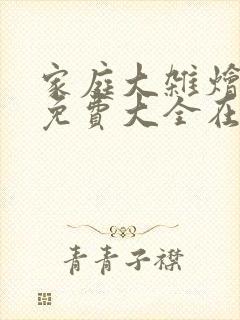 家庭大杂烩小说免费大全在线阅读