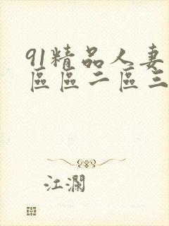 91精品人妻一区区二区三区