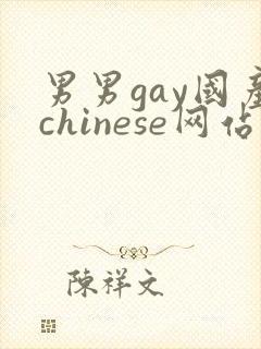 男男gay国产chinese网站