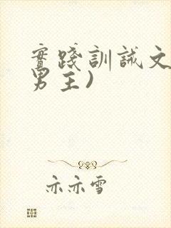实践训诫文(双男主)
