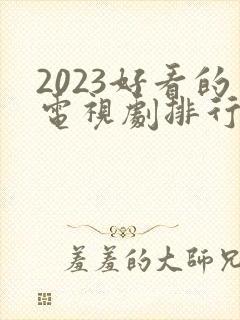 2023好看的电视剧排行榜前十名