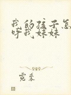 我的孩子怎么称呼我妹妹封面
