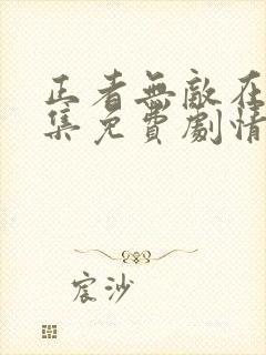 正者无敌在线全集免费剧情