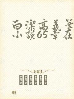 白洁高义笔趣阁小说65章在线阅读封面