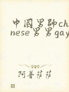 中国男帅chinese男男gaygay网站