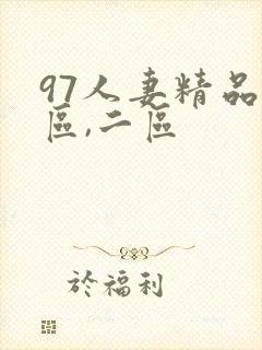 97人妻精品一区,二区封面