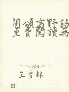 周颂商野的小说免费阅读无弹窗封面